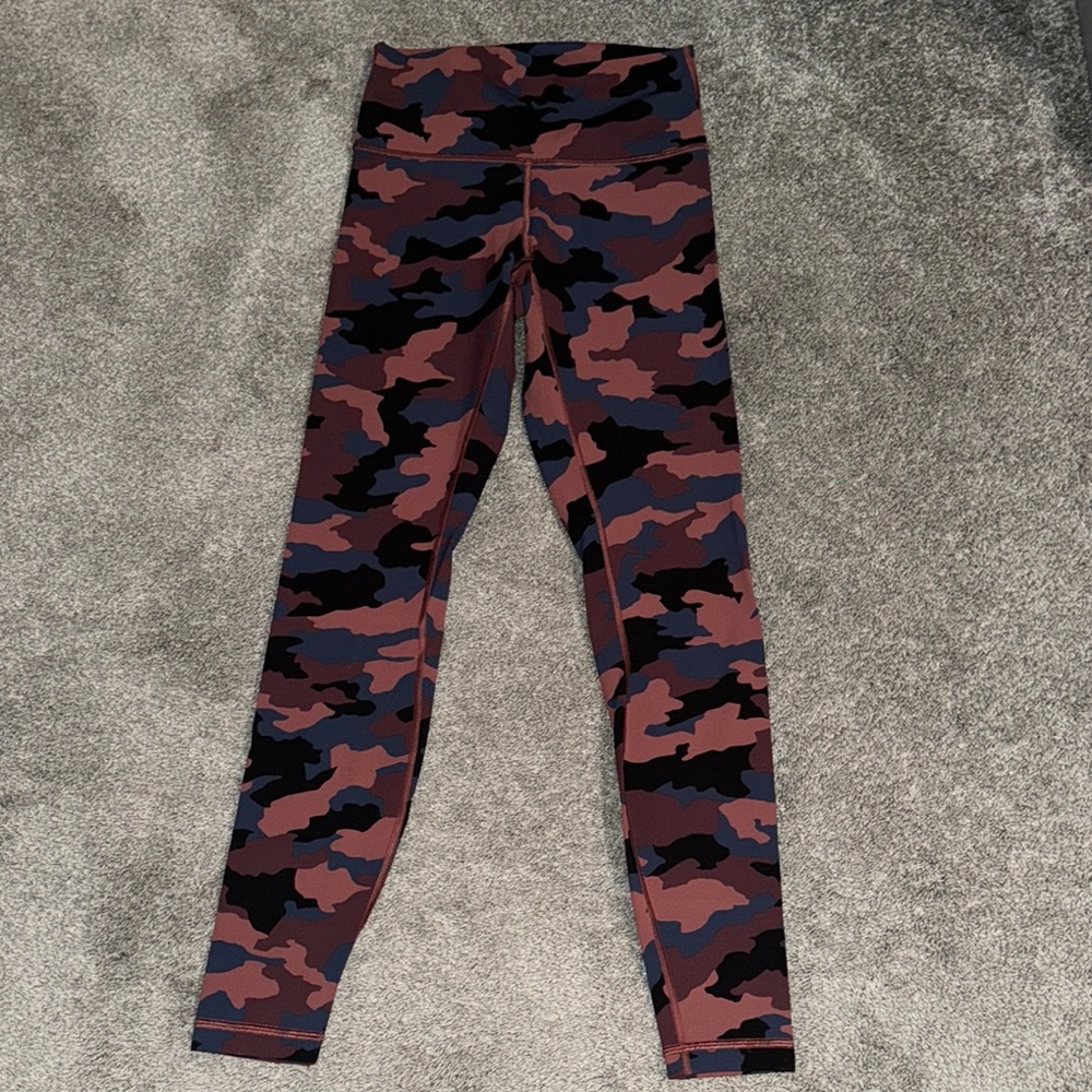 Lululemon wunder under leggings - Smokey red camo